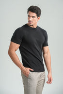 Camiseta Blaine Tricô Preta - Linha Rich