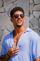 Camisa Easy Vibe Vintage Azul - Linha Urban