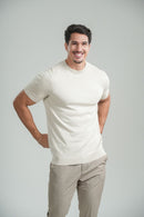 Camiseta Blaine Tricô Cinza Bege - Linha Rich