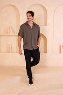 Conjunto Camisa Easy Vibe Verde + Calça Positano Preta