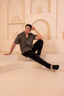 Conjunto Camisa Easy Vibe Verde + Calça Positano Preta