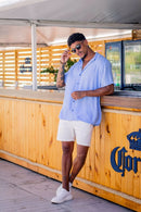 Short Urban Sarja Com Elastano Off White - Linha Urban