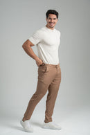 Calça Blaine Alfaiataria Com Ajuste Lateral Marrom - Linha Rich
