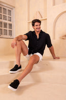 Loafer Portofino Camurça - Linha Resort - Preto