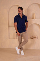 Calça Alfaiataria Blaine Elasto Caqui - Linha Rich