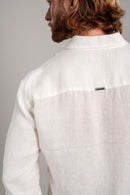 Camisa Amalfi 100% linho Off White - Linha Resort