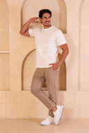 Calça Alfaiataria Blaine Elasto Caqui - Linha Rich
