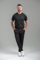 Calça Blaine Alfaiataria Com Ajuste Lateral - Linha Rich - Preto