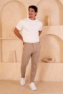 Calça Alfaiataria Blaine Elasto Caqui - Linha Rich