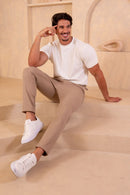 Calça Alfaiataria Blaine Elasto Caqui - Linha Rich