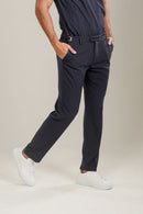Calça Roman Confort Tec Azul Escuro - Linha Rich