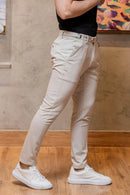 Calça Roman Confort Tec Off White - Linha Rich