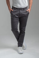 Calça Roman Alfaiataria Com Ajuste Cintura Chumbo - Linha Rich