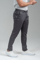 Calça Roman Alfaiataria Com Ajuste Cintura Chumbo - Linha Rich