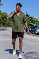 Short Urban Sarja Com Elastano Preto - Linha Urban
