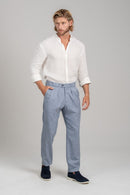 Camisa Amalfi 100% linho Off White - Linha Resort