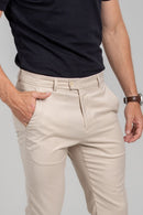 Calça Vance Alfaiataria Creme - Linha Essential