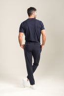 Calça Roman Confort Tec Azul Escuro - Linha Rich