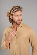 Camisa Positano Marrom Claro – Linha Resort