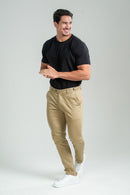 Calça Roman Super Slim Caqui - Linha Rich