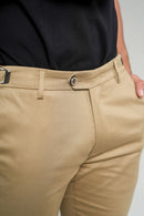 Calça Roman Super Slim Caqui - Linha Rich