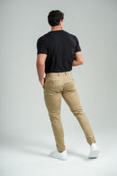 Calça Roman Super Slim Caqui - Linha Rich