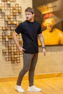Calça Roman Confort Tec Chumbo- Linha Rich