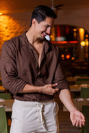 Camisa Resort Ampla - Linha Resort - Marrom