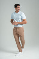 Camiseta Luxor Gold Algodão Egípcio Slim - Linha Essential - Azul Claro