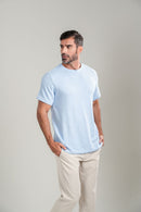 Camiseta Tricô Texturizada - Linha Urban - Azul Claro