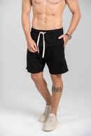 Short Resort Linho Long - Linha Resort - Preto