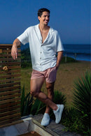 Short Linho Cut - Linha Resort - Rose