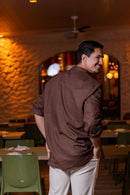 Camisa Resort Ampla - Linha Resort - Marrom