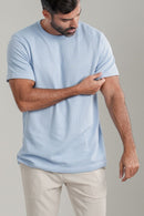 Camiseta Tricô Texturizada - Linha Urban - Azul Claro