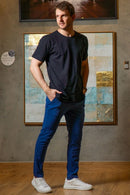 Camiseta Luxor Gold Algodão Egípcio - Linha Essential - Preto