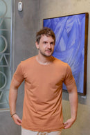 Camiseta Luxor Gold Algodão Egípcio - Linha Essential - Marrom Claro