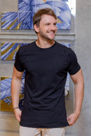 Camiseta Luxor Gold Algodão Egípcio Slim - Linha Essential - Preto