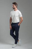 Camiseta Rich Textura Gola Média - Off White
