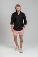 Short Linho Cut - Linha Resort - Rose