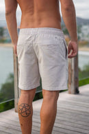Short Urban Sarja Com Elastano Bege - Linha Urban