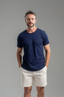 Camiseta Basic Azul Marinho - Linha Essential