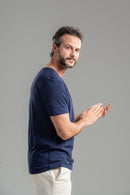 Camiseta Basic Azul Marinho - Linha Essential