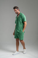 Camisa Paradizo Tricô Texturizada Gola Cubana - Linha Urban - Verde Clara