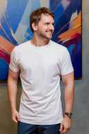 Camiseta Luxor Gold Algodão Egípcio Slim - Linha Essential - Branco