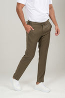 Calça Blaine Alfaiataria Com Ajuste Lateral Verde - Linha Rich
