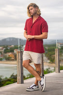 Short Urban Sarja Com Elastano Bege - Linha Urban