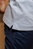 Camiseta Luxor Gold Algodão Egípcio Slim - Linha Essential - Azul Claro