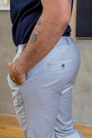 Calça Vance Alfaiataria Cinza Claro  - Linha Essential