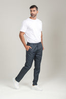 Calça Alfaitaria Brixton Xadrez Azul Escuro - Linha Essential