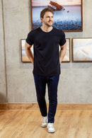 Camiseta Luxor Gold Algodão Egípcio - Linha Essential - Preto
